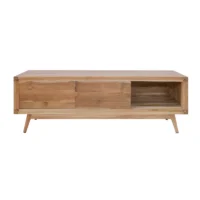 TV Stand 2 Teak Sliding Doors (TC-57) (4)