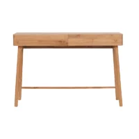 Teak Console Table with 2 Drawers