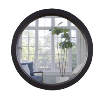 Teak Round Mirror (MR-07)