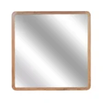 Teak Square Mirror