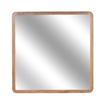 Teak Square Mirror