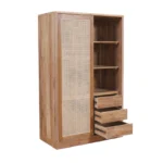 WARDROBE RATTAN 2 SLIDING DOORS